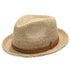Walrus Hats Crocheted Raffia Straw Fedora Hat w/ Band